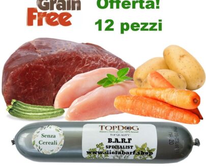 Salamotto di carne per cani al Pollo Grain Free 12pz