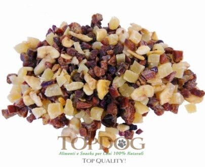 Frutta essiccata per cani