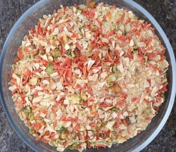 Verdure disidratate per cani Mix BARF in fiocchi 500gr - immagine 3