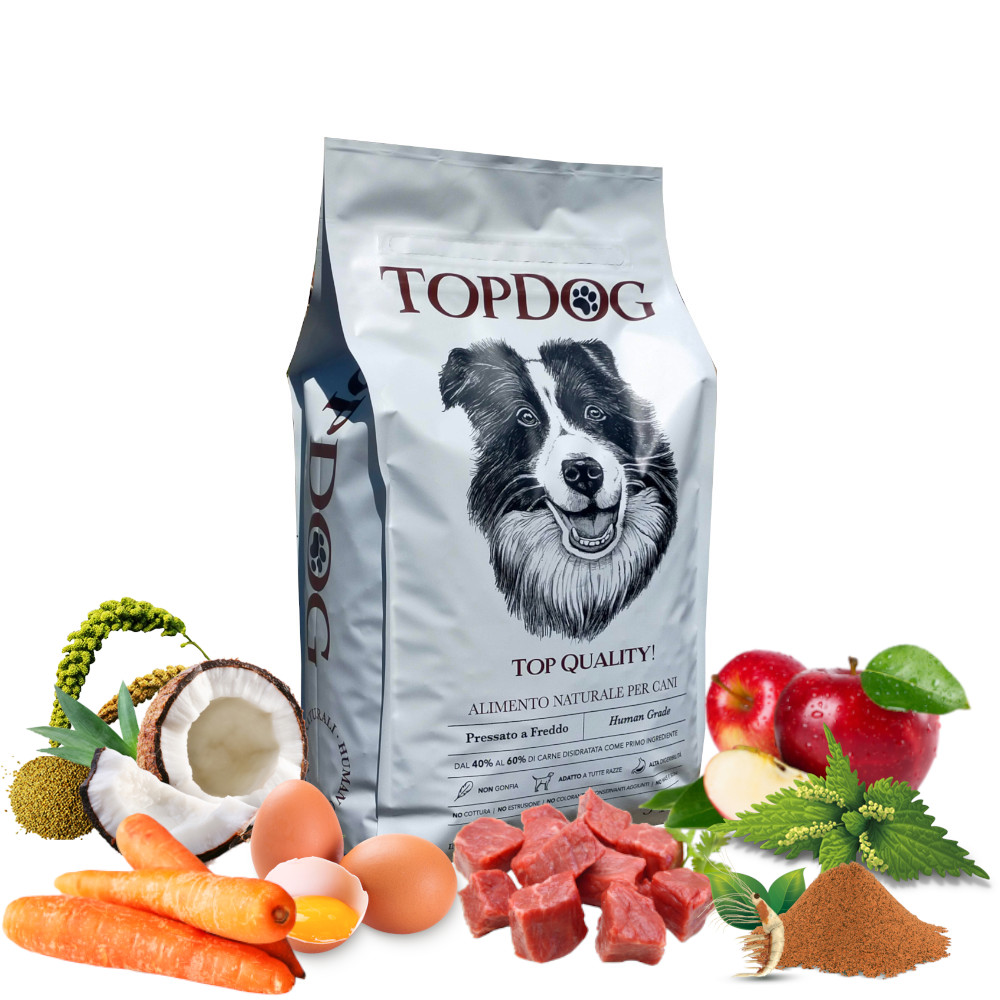 TOPDOG® Manzo Completo 5kg - Masticativi Naturali per Cani - Negozio Barf