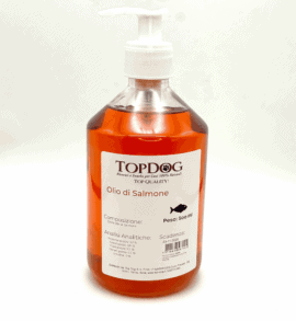 olio di salmone per cani