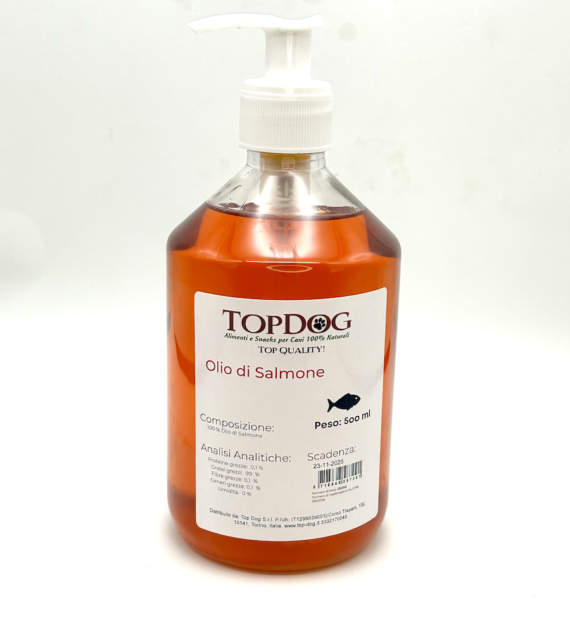 olio di salmone per cani