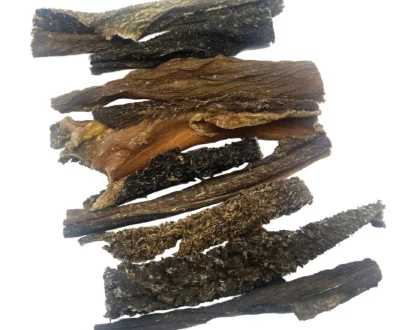 trippa verde essiccata di bovino per cani