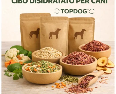 Cibo disidratato e liofilizzato per cani