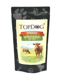 brodo di ossa per cani al manzo