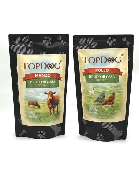 Brodo di Ossa BIO di Pollo per Cani TOPDOG® – Ricco di Collagene 230ml - immagine 2