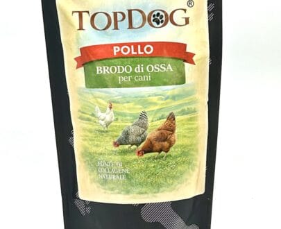 brodo di ossa per cani al pollo