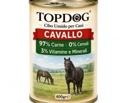 cibo umido monoproteico per cani al cavallo